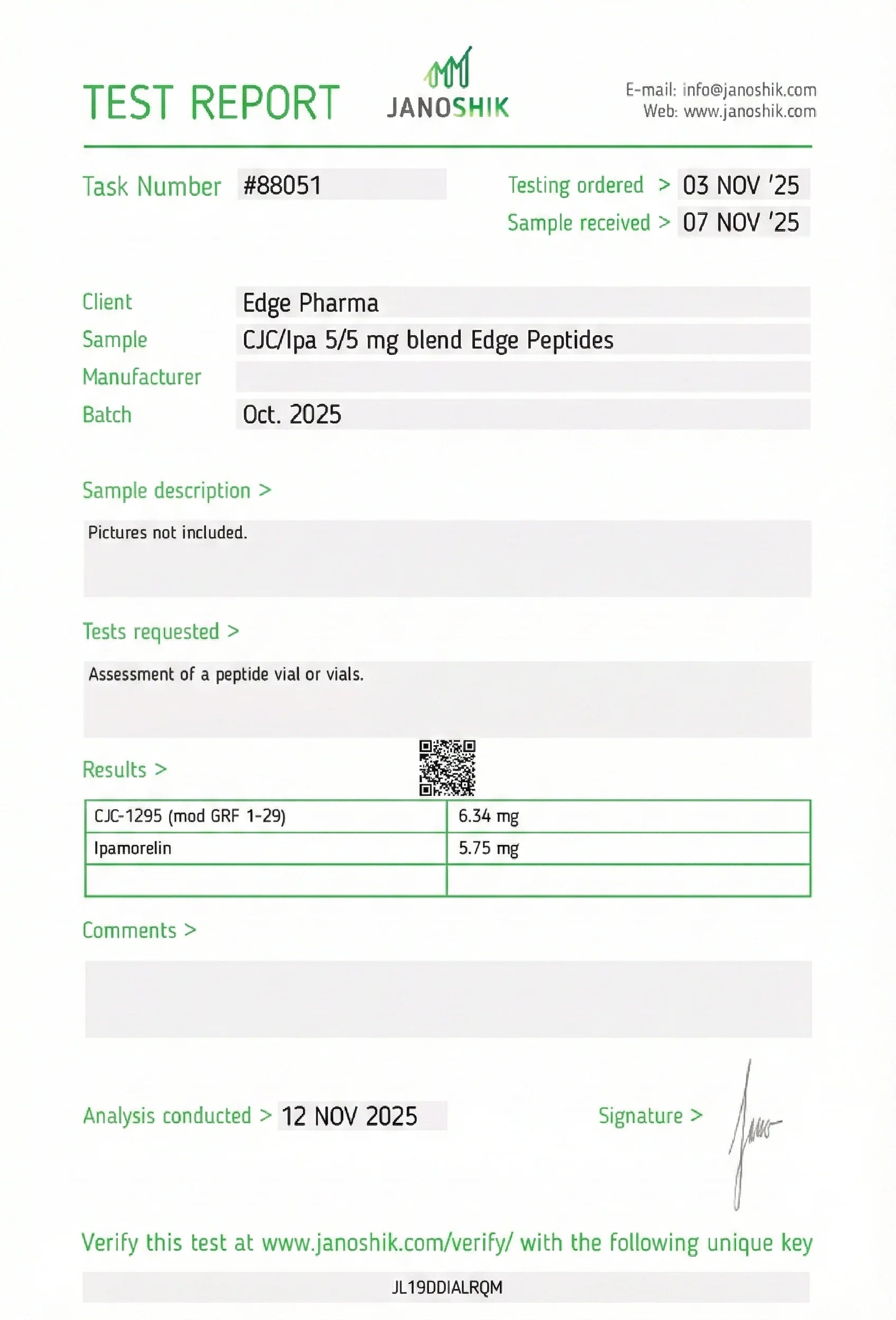 CJC-1295 + IPAMORELIN (10MG)