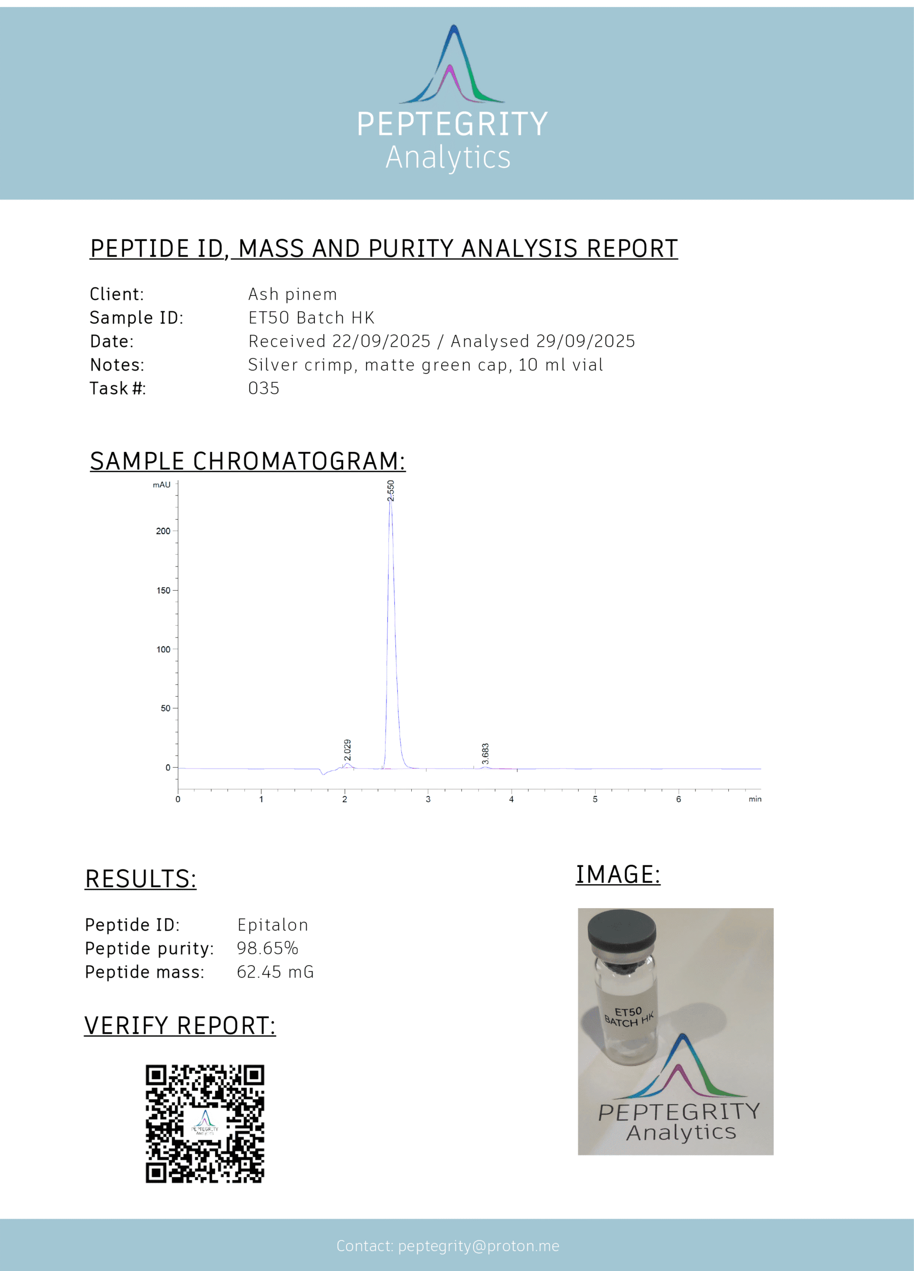 Epitalon (10mg)