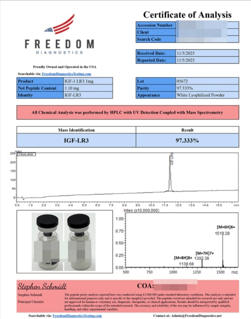 IGF-1 LR3 (1mg)